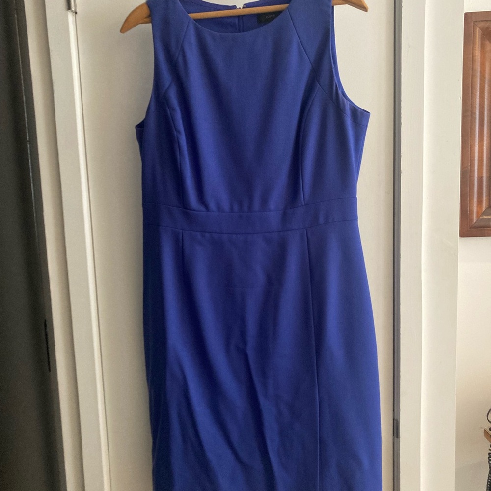 J. Crew Blue Sleeveless Dress
